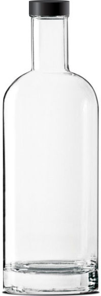 glass water bottle 500ml - Aspect