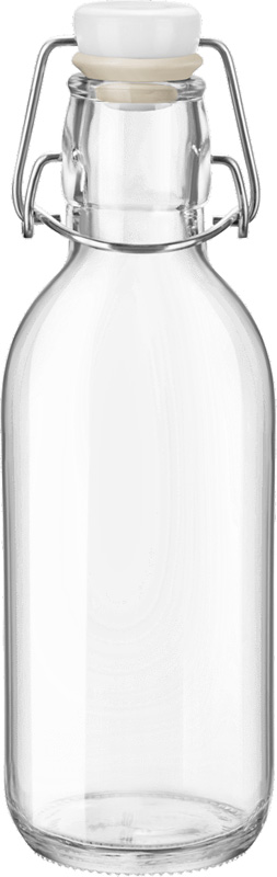 glass water bottle half liter - Emilia