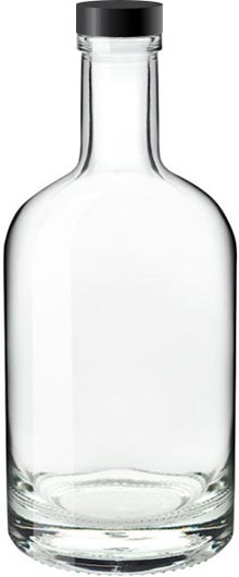 glass water bottle 500ml - Nocturne