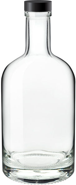 glass water bottle 700ml - Nocturne